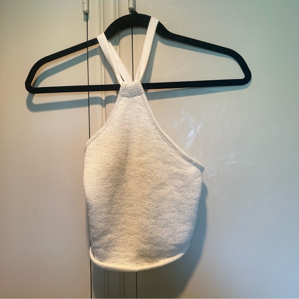 Olivacous Ivory Halter Top